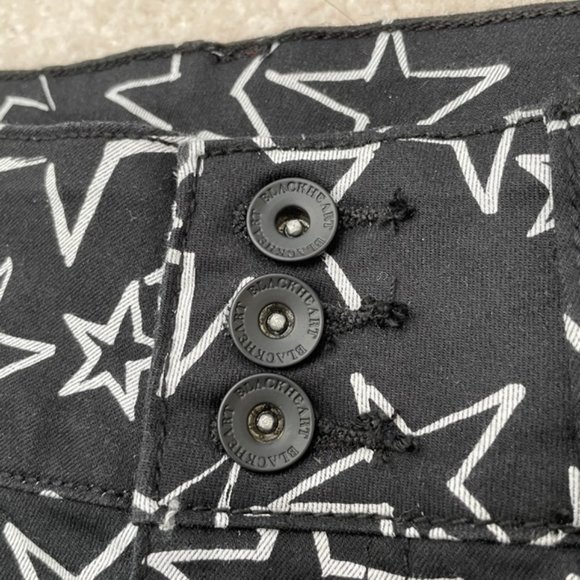 Blackheart Hot Topic White Star Skinny Jeans 11 - Picture 11 of 12